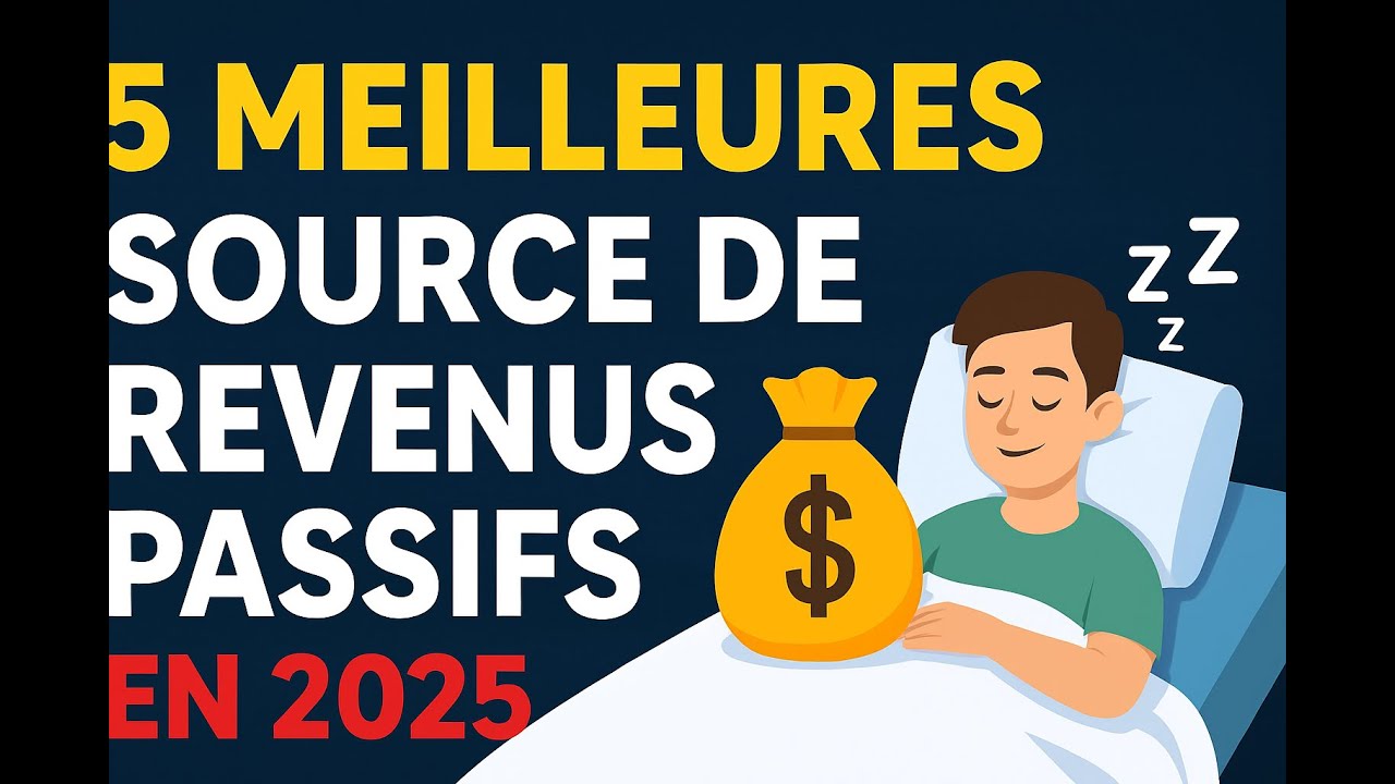Les 5 Meilleures Sources de REVENUS PASSIFS en 2025 💰 (Gagner de l’Argent en Dormant !)