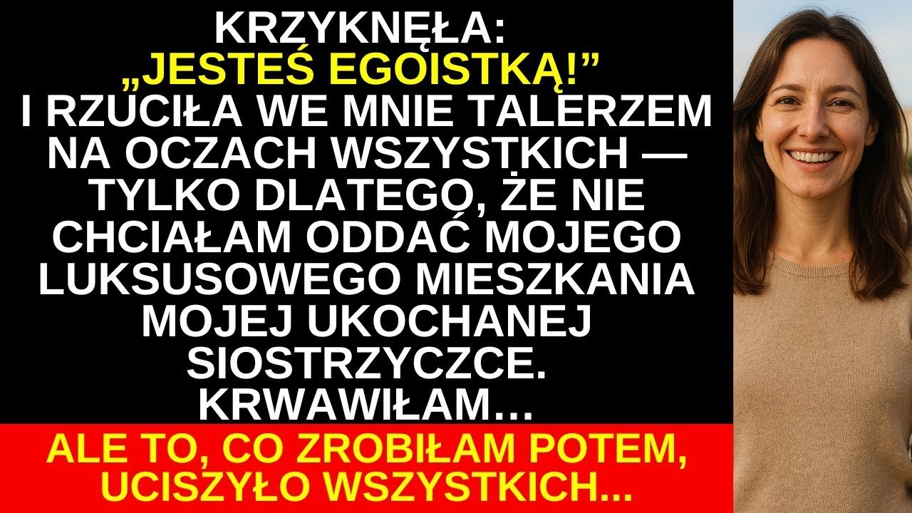 Rzuciła we mnie talerzem, bo nie dałam jej mieszkania. Ale to co zrobiłam potem, uciszyło wszystkich