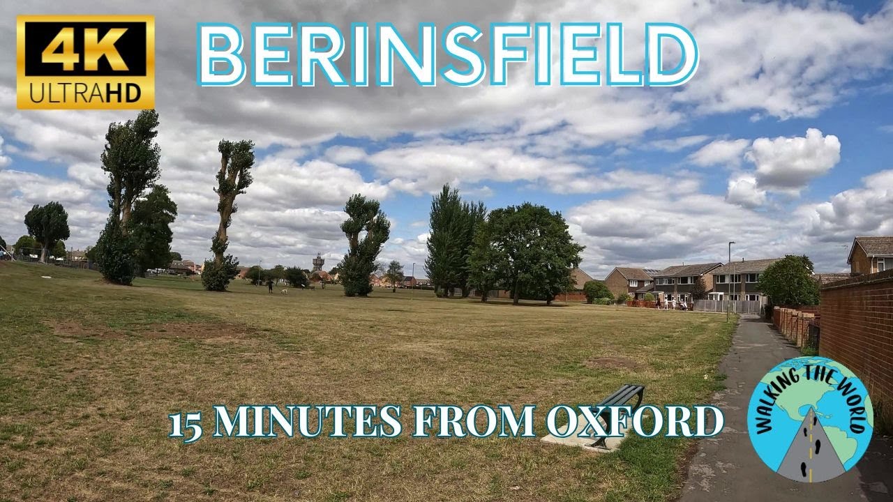 15 minutes from Oxford 4k walking tour video August in Berinsfield England UK