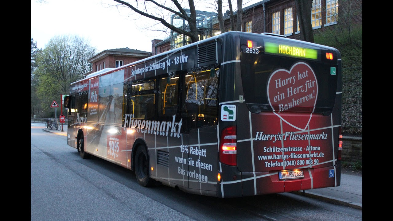 (SOUND) Mitfahrt in HOCHBAHN-Wagen 2633 - HH-HN 2633 - MB O530 Facelift