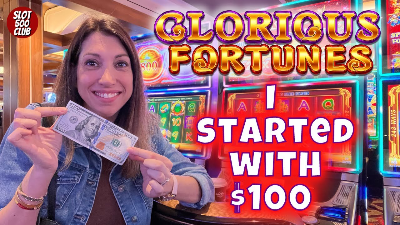 😮 It all started with $100 in a slot machine! BIG WIN! Glorious Fortunes & Splendid Fortunes #slots