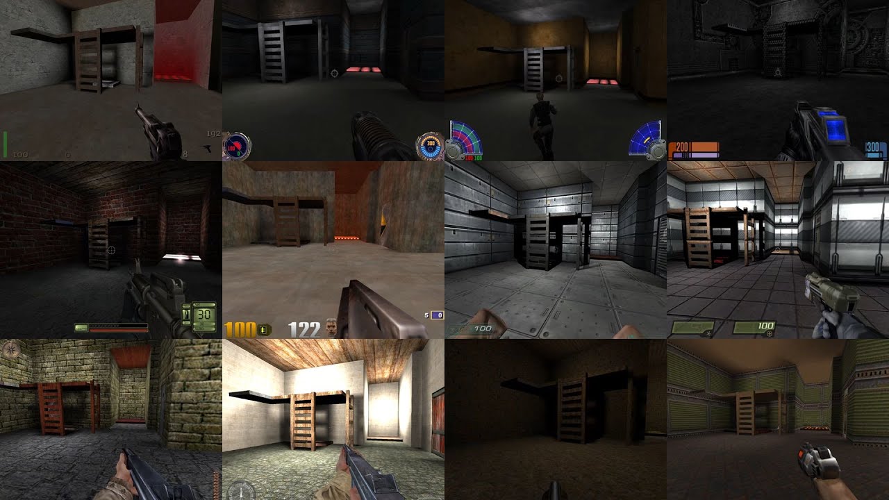 Quake 3 Engine Games - Map file cross compatibility test (+ Quake 1, 2, 4, Doom 3)