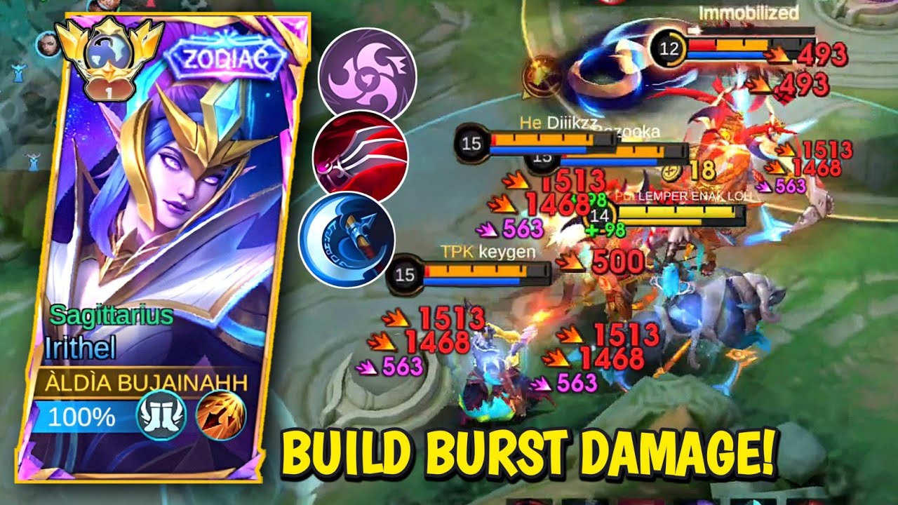 BUILD IRITHEL BURTS DAMAGE INI PALING SAKIT! MUSUH AUTO TRAUMA LAWAN IRITHEL | IRITHEL BEST BUILD