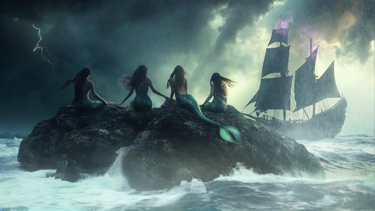 ✨🧜🏼‍♀️🌊 Mermaid Siren’s Warning | Fantasy Music & Stormy Sea | Relax, Meditate, Dream | 6 Hrs