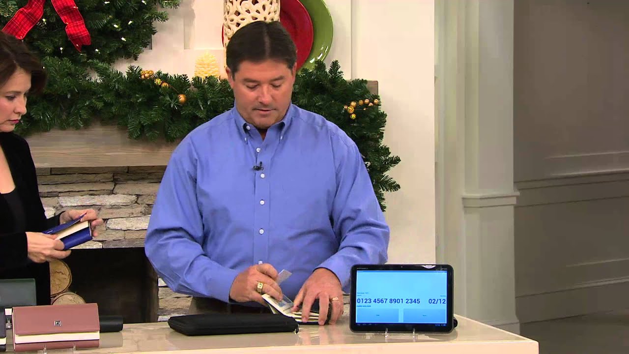 ID Stronghold Two-Tone Leather Clutch Wallet with RFID Protection with Jacque Gonzales