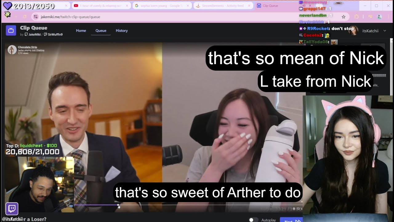 Katchii gets mad at Nick for calling Arther a loser
