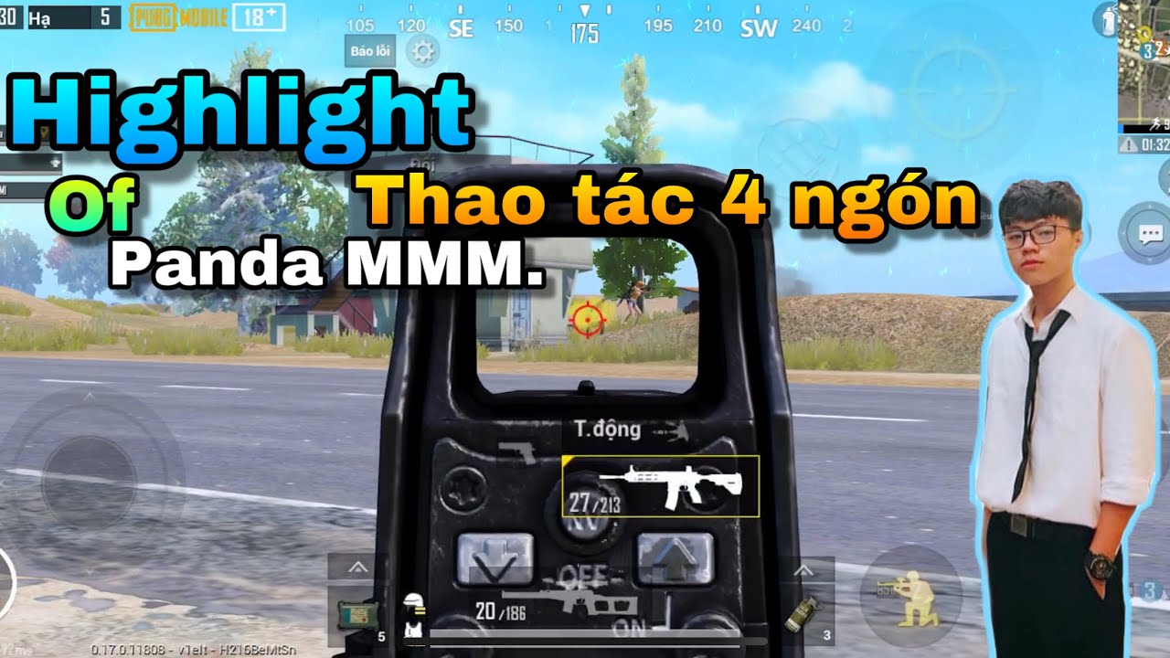 NHỮNG PHA ĐẸP MẮT C&Acirc;N 3~4 CỦA Panda MMM. Highlight music | thao t&aacute;c 4 ng&oacute;n| PUBG MOBILE