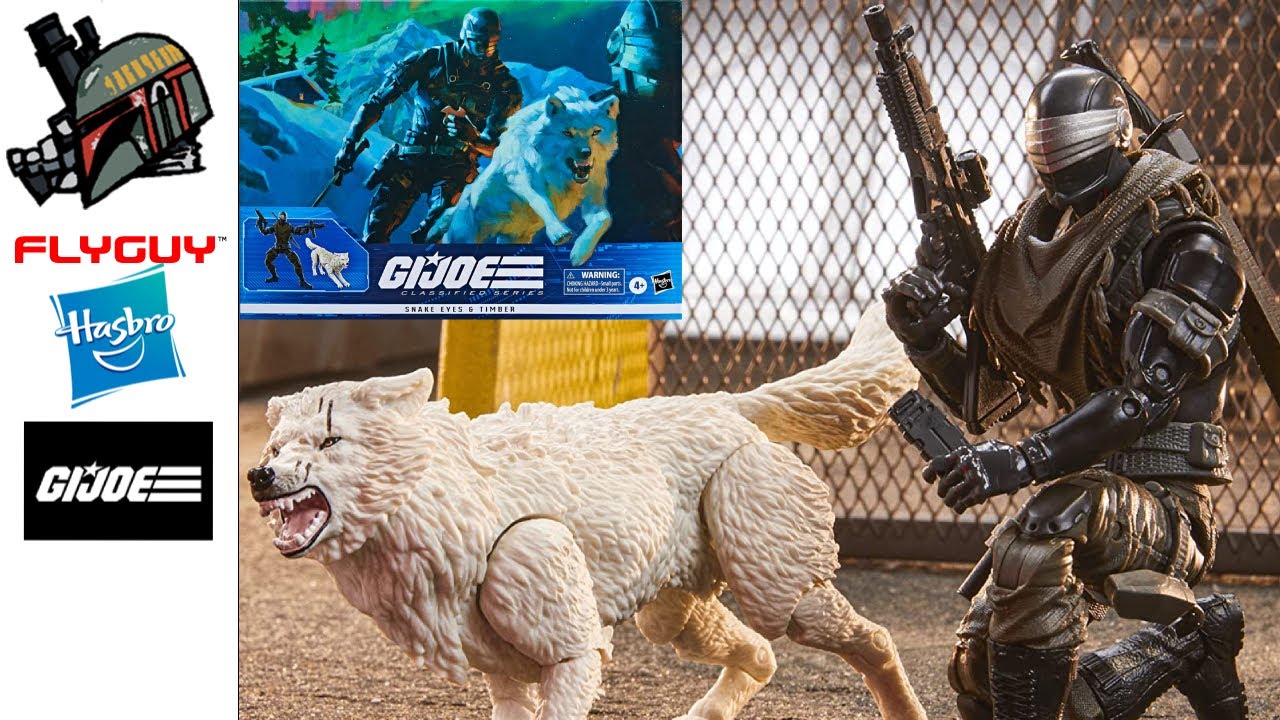 FLYGUYtoys G. I. Joe Classified Series Snake Eyes & White Timber Action Figures 52 Figure Review