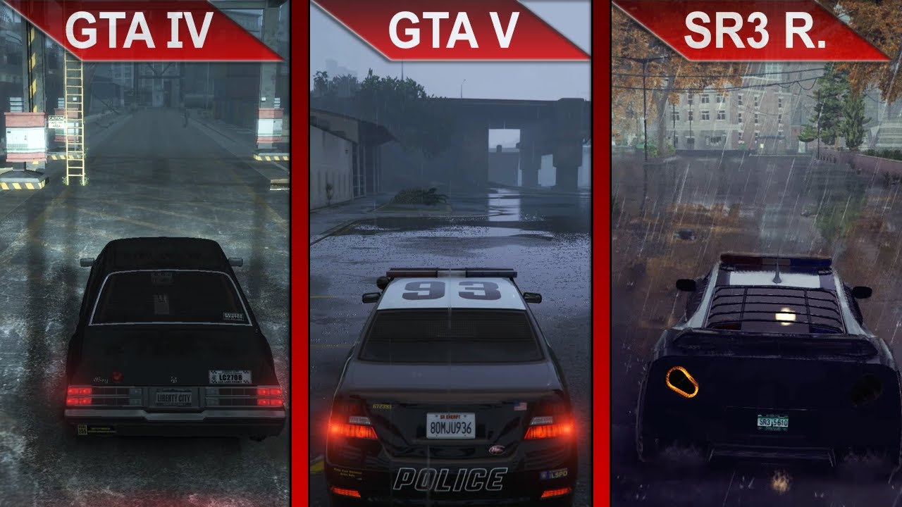 THE BIG COMPARISON | GTA IV vs. GTA V vs. Saints Row 3 Remastered | ULTRA