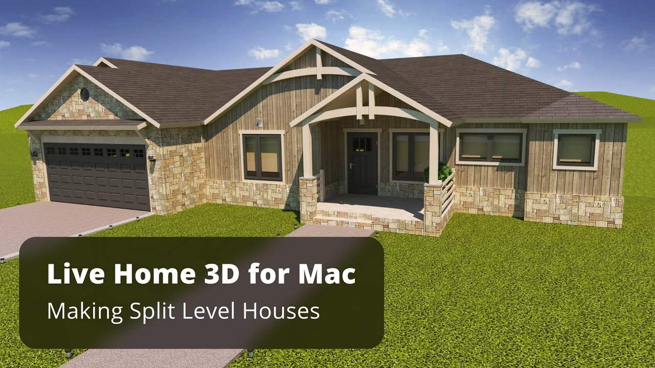 Making Split Level Houses - Live Home 3D for Mac Tutorials