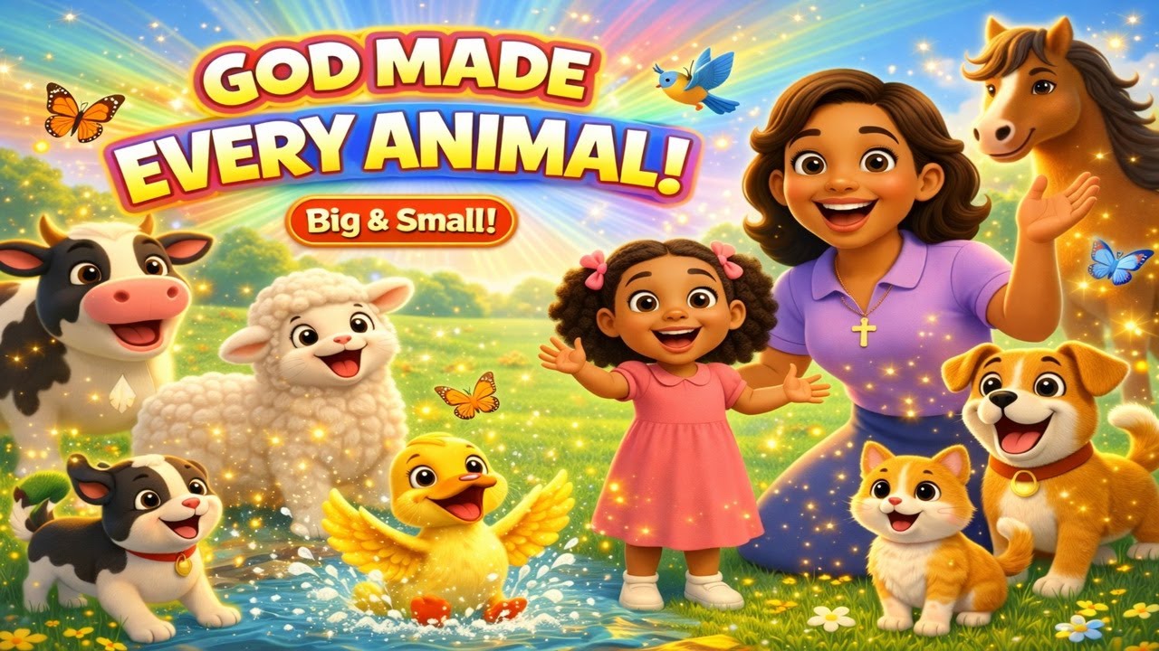 God Made Every Animal! 🐮🐑 | Christian Kids Song | Sing Along