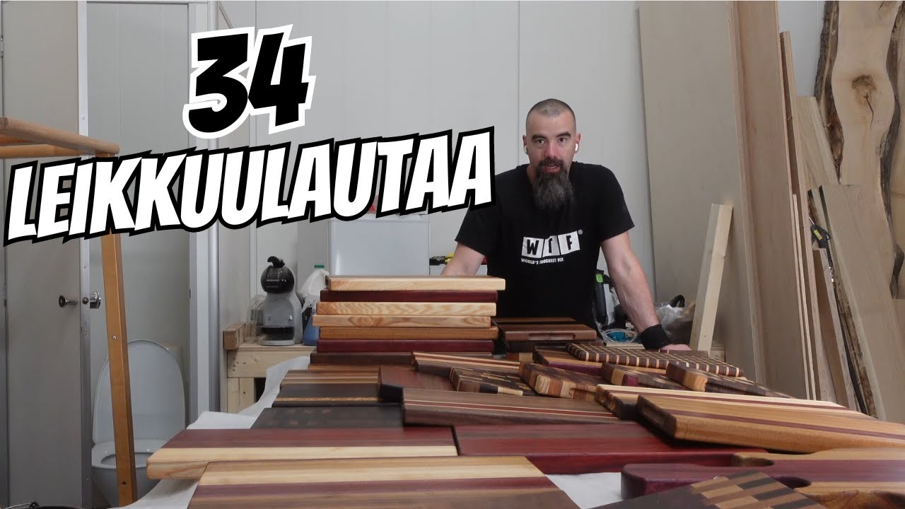 34 leikkuulaudan rakennus || Melkein menetin sormeni!