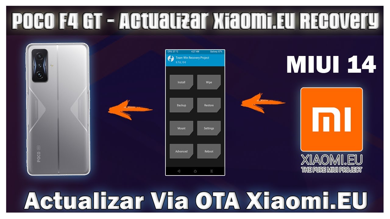 Poco F4 GT - Convertir MIUI 14 Xiaomi.Eu En Actualizable VIA OTA - Actualizar MIUI 14 Xiaomi EU OTA