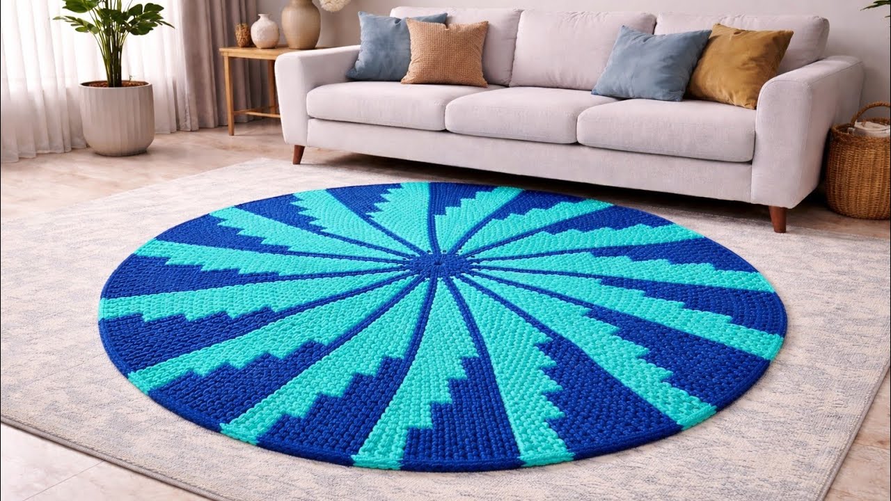  30 फंदों से बनाएं दो रंग का बहुत ही खुबसूरत और आसान पायदान | #newdesigndoormat #beenakiduniya 