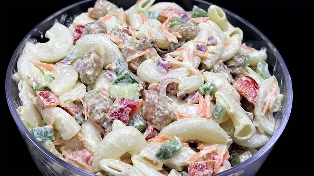 Fat Free Low Calorie Chicken Macaroni Salad ফ্যাট ফ্রি অনেক কম ক্যালরি দারুন মজা চিকেন মাকারনি সালাদ