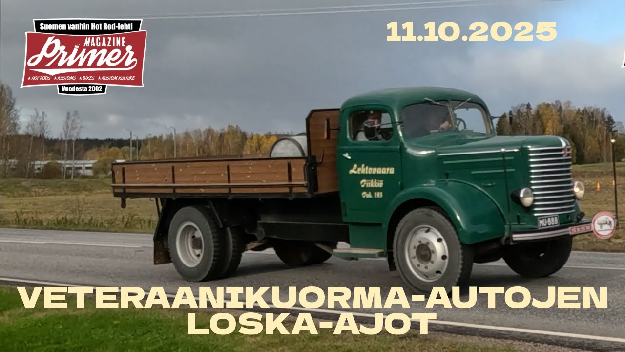 Veteraanikuorma autojen Loska-ajot 11.10.2025 Kanta-Hämeessä.
