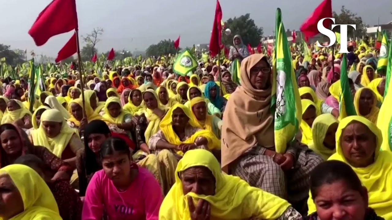 Up to 130,000 Indian farmers protest farm laws