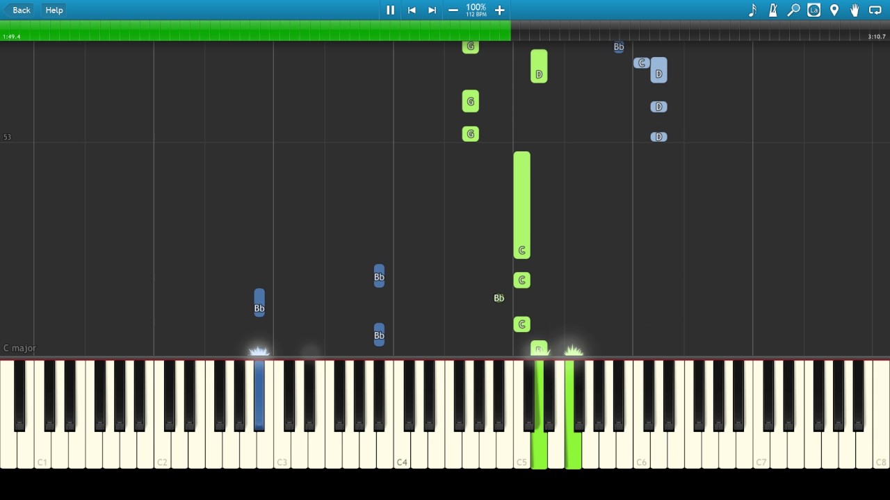 OMFG - Everybody: Synthesia Piano (MIDI) Tutorial