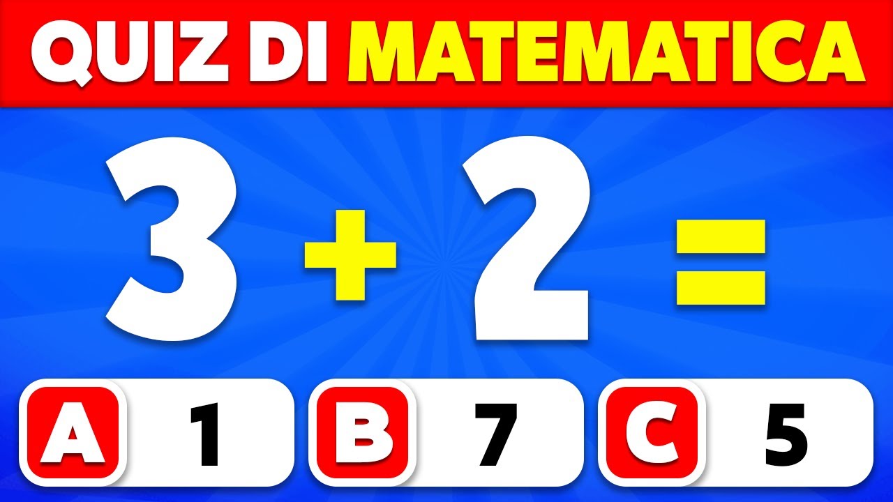 Riesci a Superare questo Quiz di Matematica...?  ➕🧠➖ Livello Facile | Addizioni e Sottrazioni