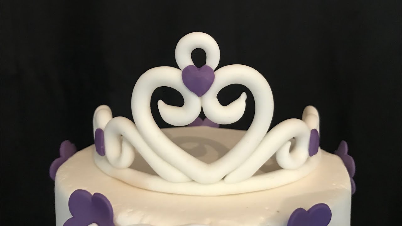 Como hacer una corona en fondant