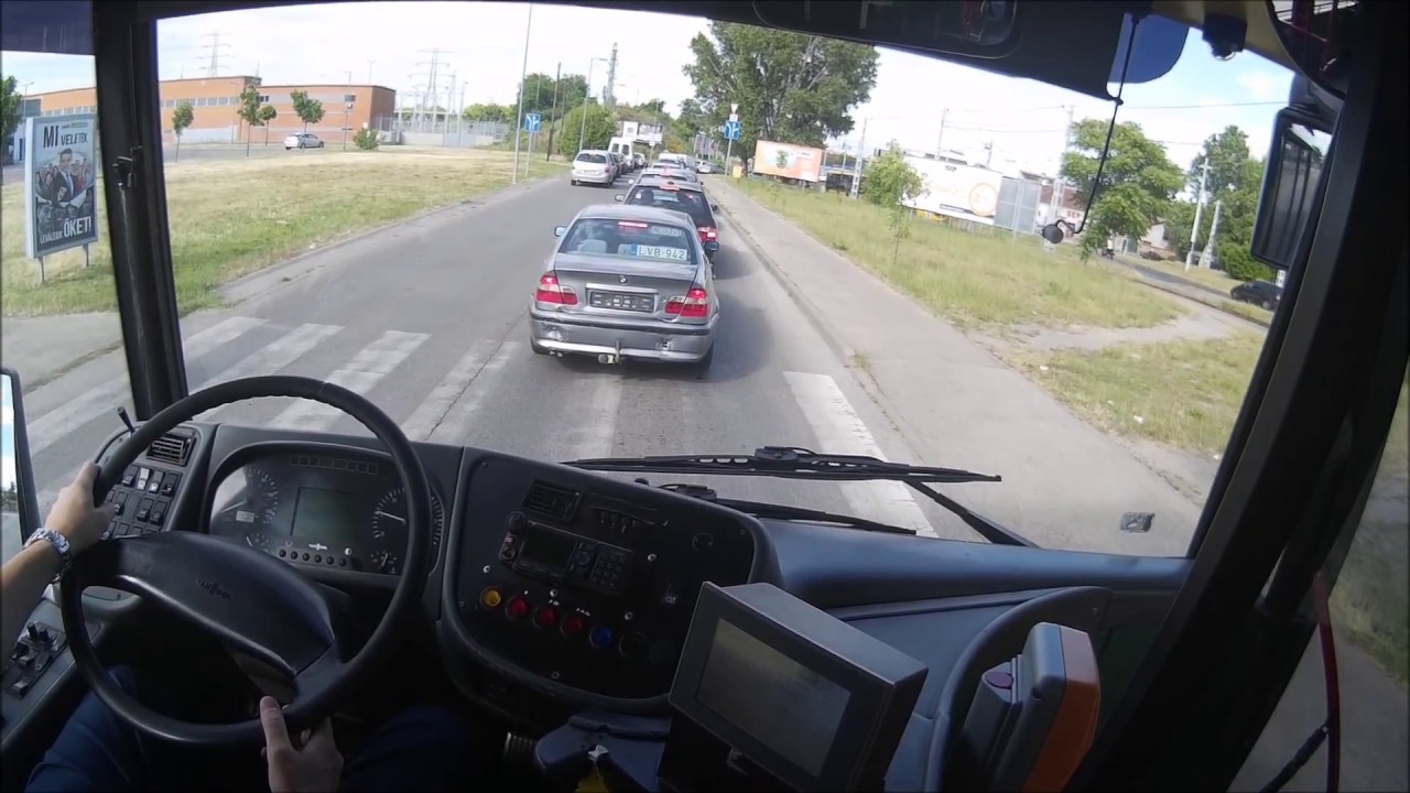 119-es Busz. BKV. Vanhool New A330 CNG (Cockpit View) Budapest. 2017.