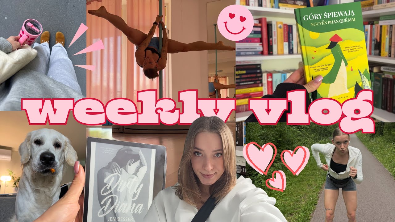WEEKLY READING VLOG 📚chaos, pilates, praca i dobre książki