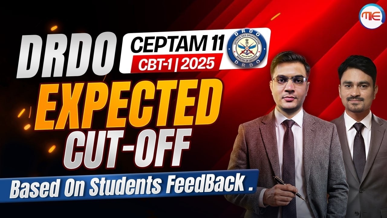 DRDO CEPTAM 11 Expected Cut Off 2025 | CBT-1 Safe Score Based on Student Feedback 🚨 by MIE