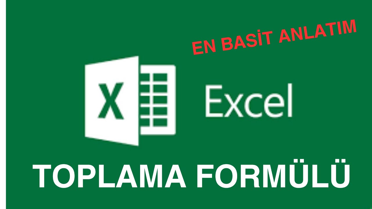 (Excel Topla Form&uuml;l&uuml;) EXCEL' de Toplama İşlemi Nasıl Yapılır?