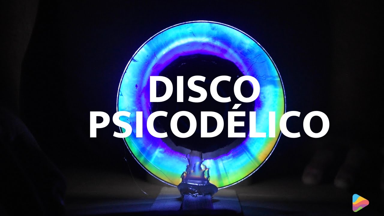 Disco psicodélico - Un experimento de la difracción de la luz