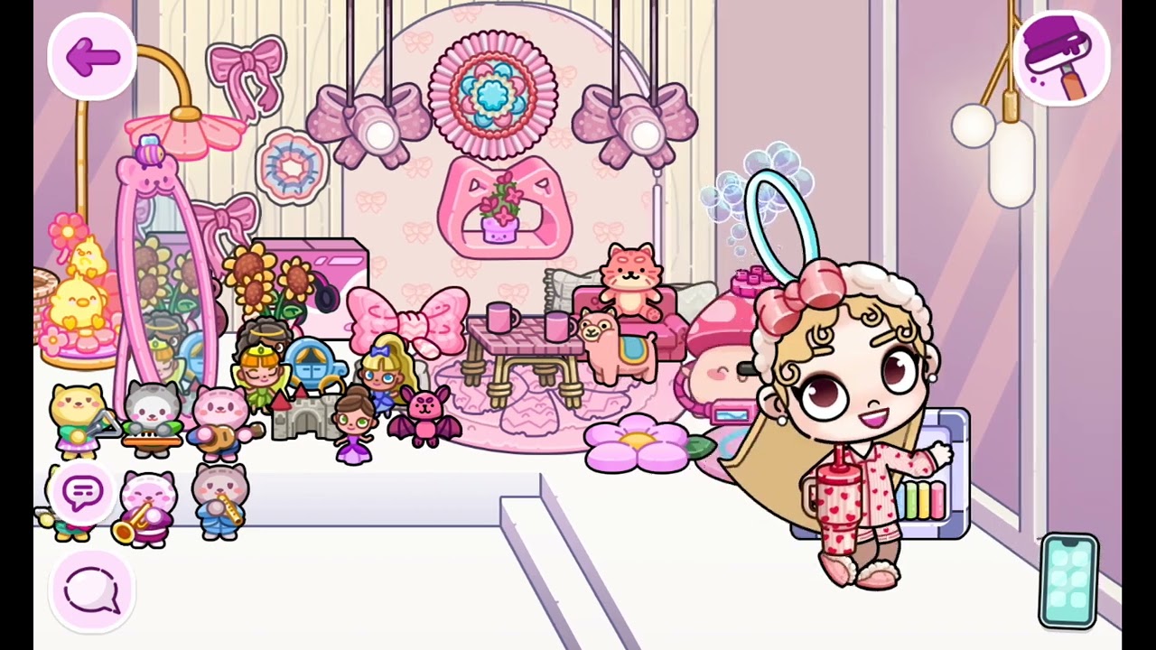 غرفة  وردي 🥰❤️🩷 /Avatar worlid_افتار ورلد [ Pazu] 