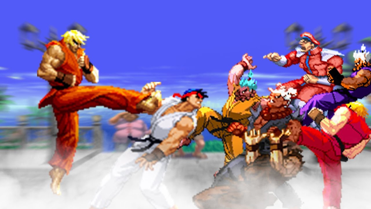 Slide Ken vs Everyone! Part 1. Street Fighter Mugen