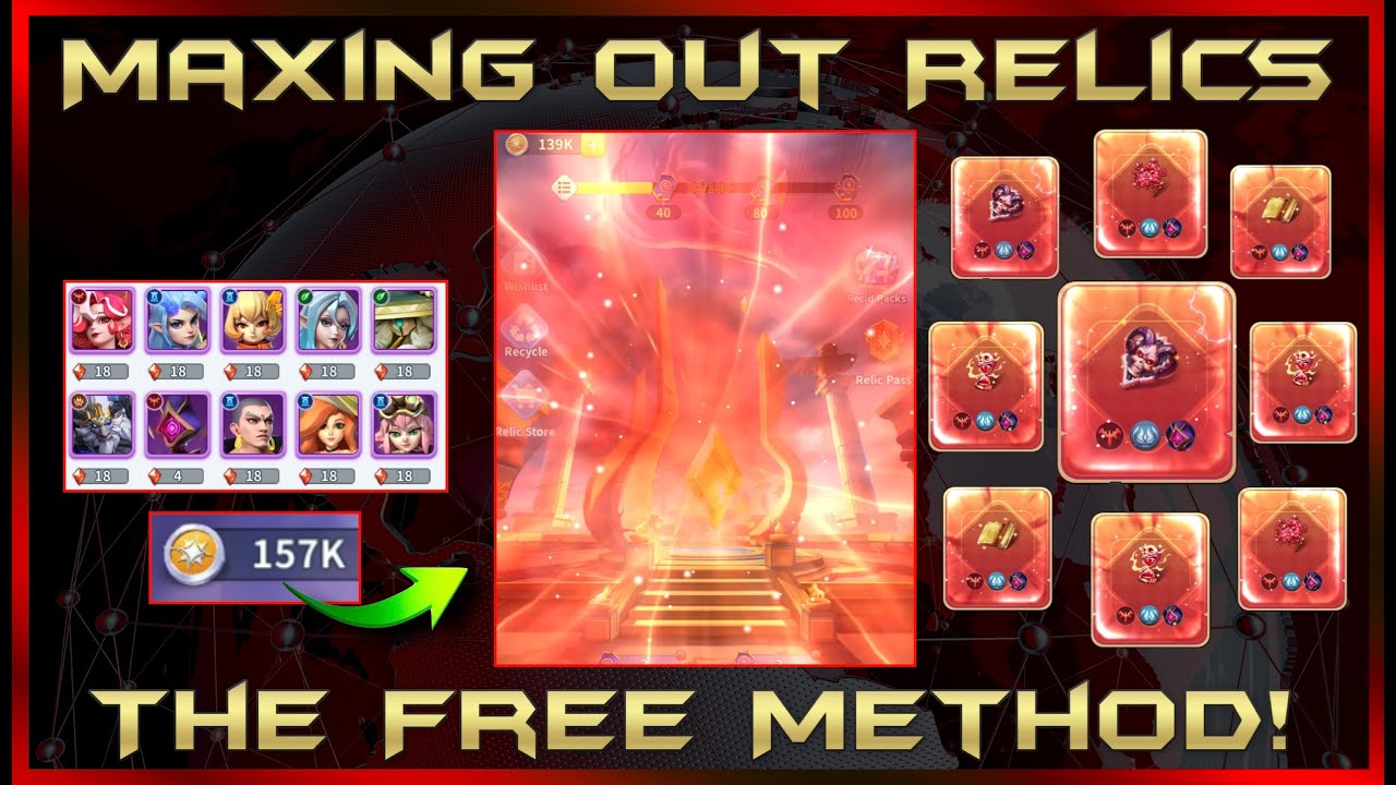 The FREE Maxed out Relic Strategy in Action for everyone to use! | Hero Clash Intel