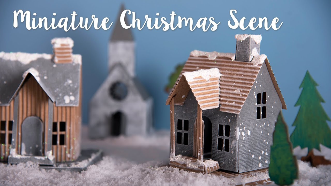 Sizzix Lifestyle - How to Make a Miniature Christmas Scene