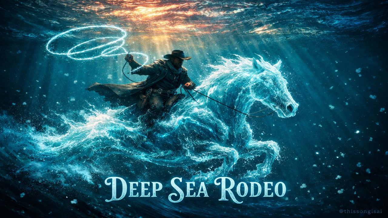 Deep Sea Rodeo | Spaghetti Western Surf Meets Abyssal Techno | Cinematic Ocean Cowboy Anthem