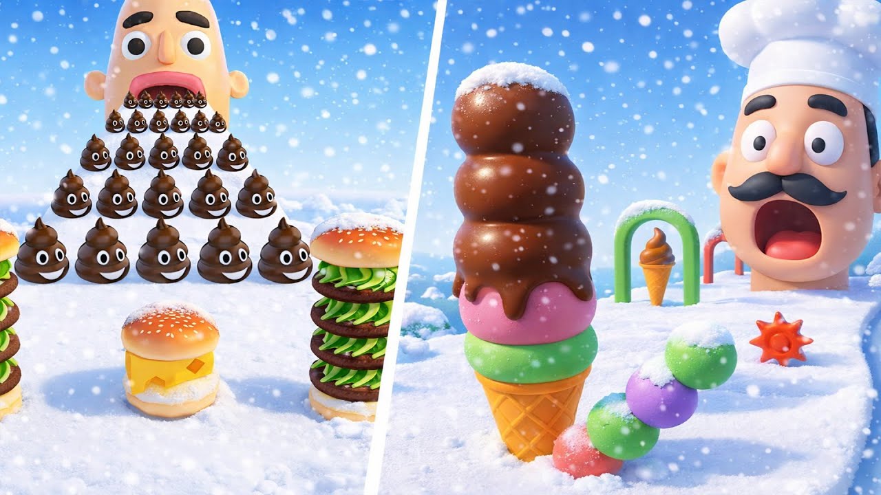 Sandwich Runner 🆚 Stacky Ice Cream Runner🌻🧿🌺🌈Max Levels Walkthrough Android IOS Update Gameplay70484