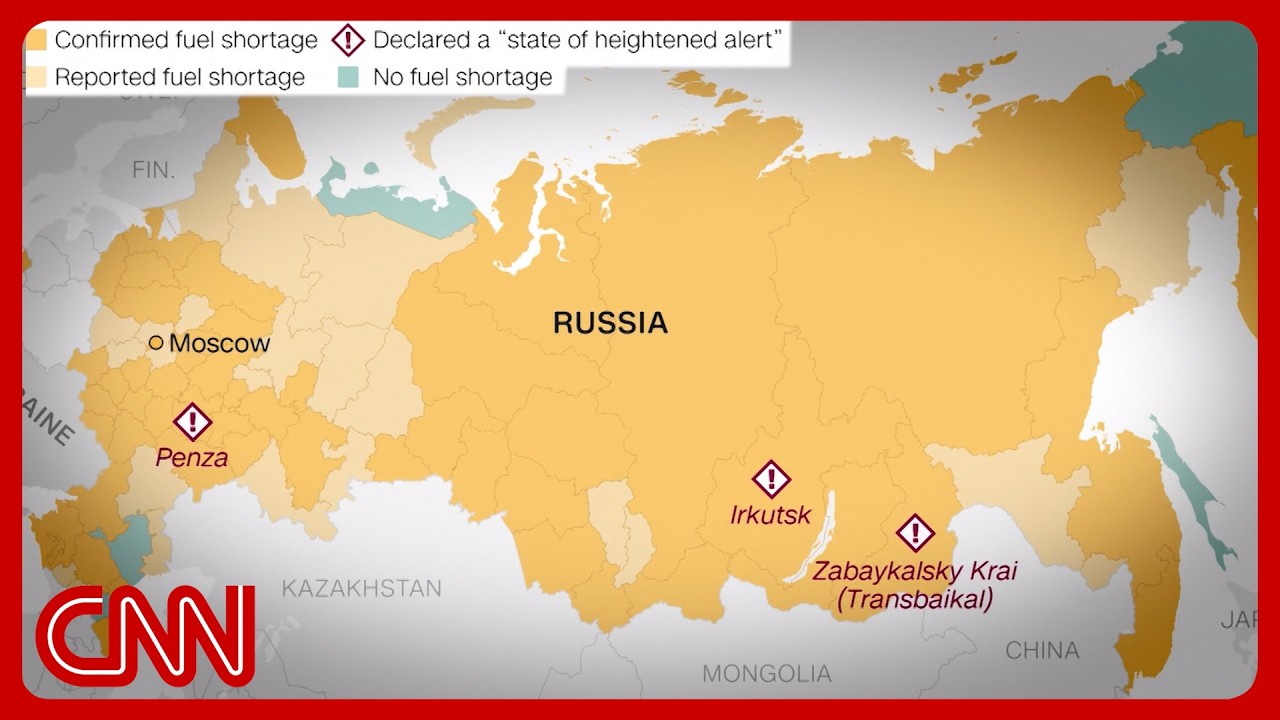 Ukraine strikes spark Russian fuel crisis; economic pessimism 'sky high'