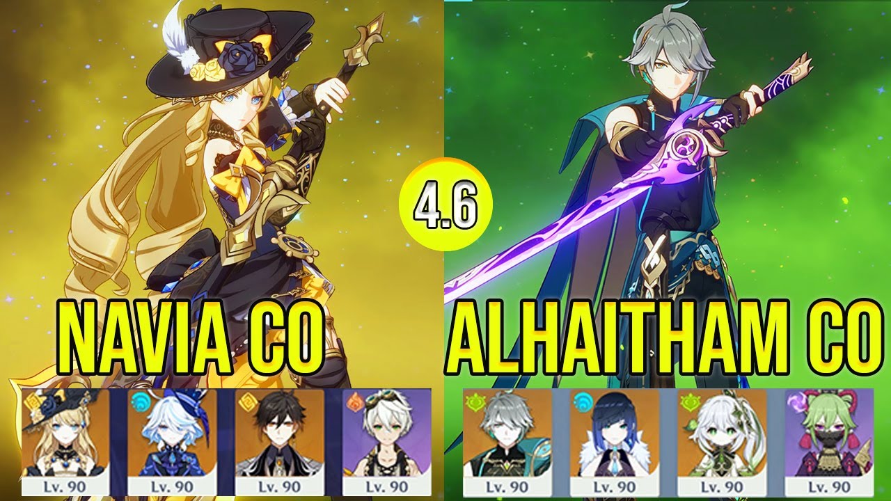 C0 Navia & C0 Alhaitham Spiral abyss floor 12 Genshin Impact