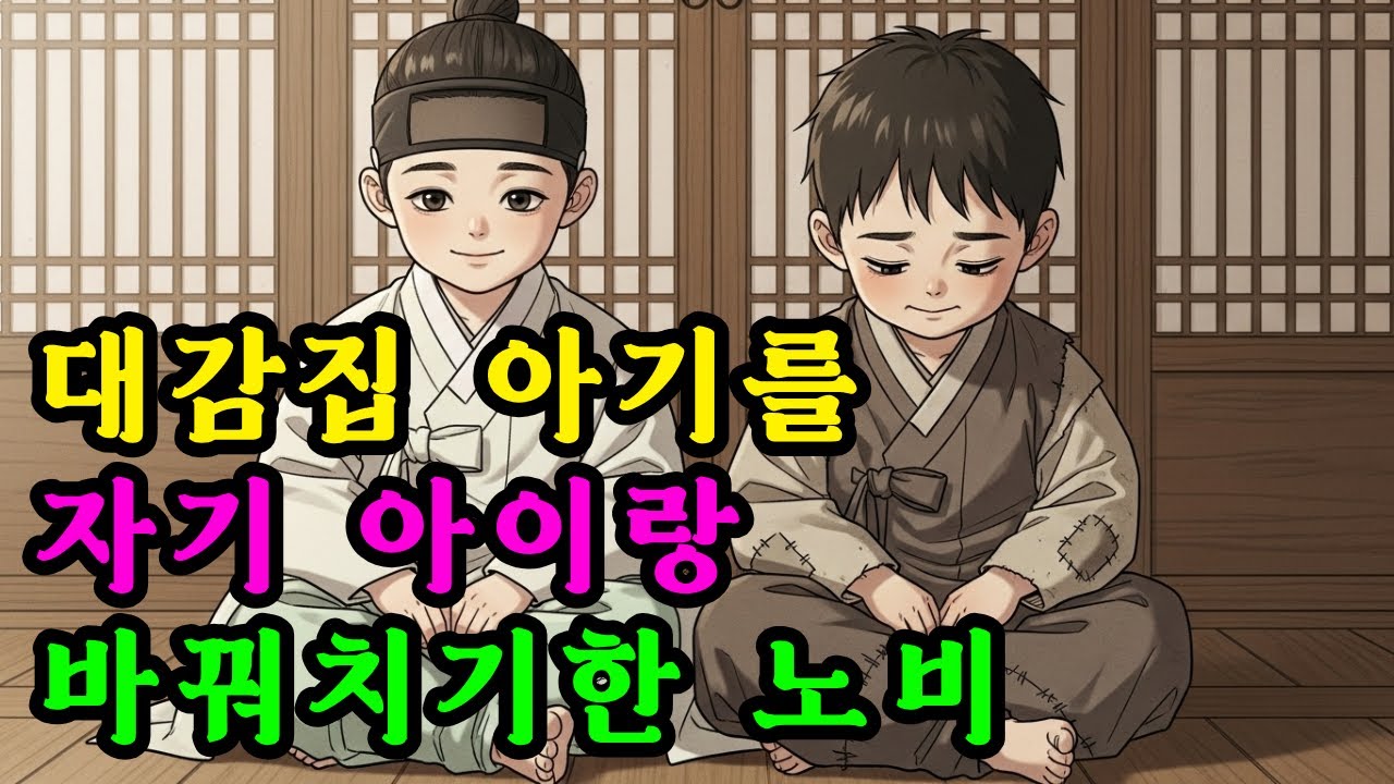 대감집 아기를 자기 아이랑 바꿔치기한 노비 출신 여자 | 전설 | 야담 | 옛날이야기 | 오디오북 | 설화 | 민담