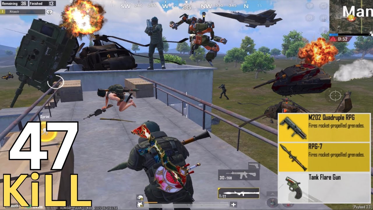 RPG + M202 VS Tank & Helicopter in Payload 3.0 🔥 | PUBG MOBILE PAYLOAD 3.0 |