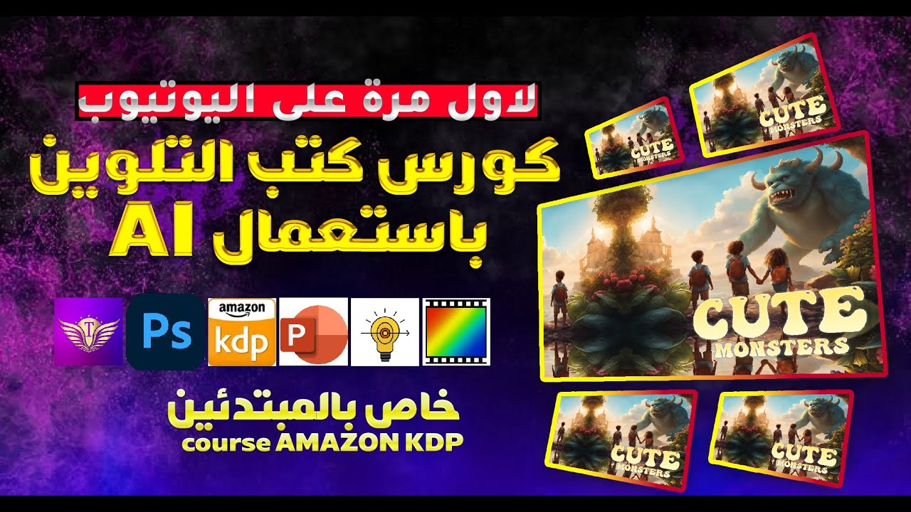 أقوى دورة لبيع كتب التلوين عبر الذكاء الاصطناعي على امازون كيندل