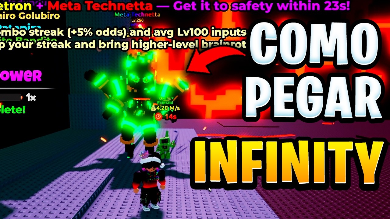 😱 PEGUEI INFINITY! COMO PEGAR INFINITY NA TORRE DO TSUNAMI PARA BRAINROTS