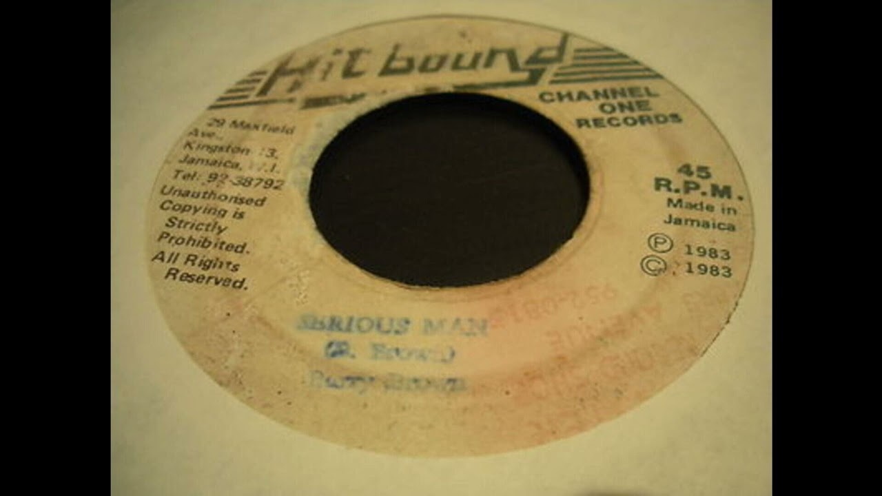 Barry Brown - Serious Man - Hit Bound 7inch 1983