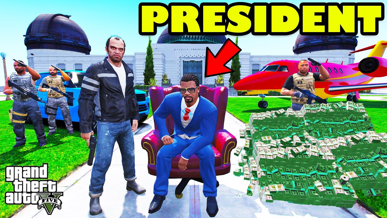 President Franklin Trapped By The Underworld Mafia Don In GTA 5 | SHINCHAN and CHOP