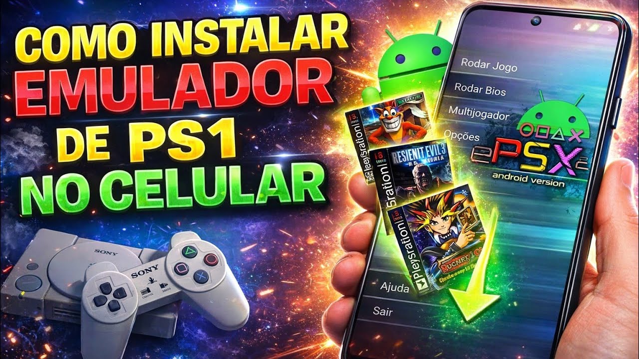 Como Instalar Emulador de PS1 no Celular Android – Passo a Passo Completo e Fácil 2026 #ps1