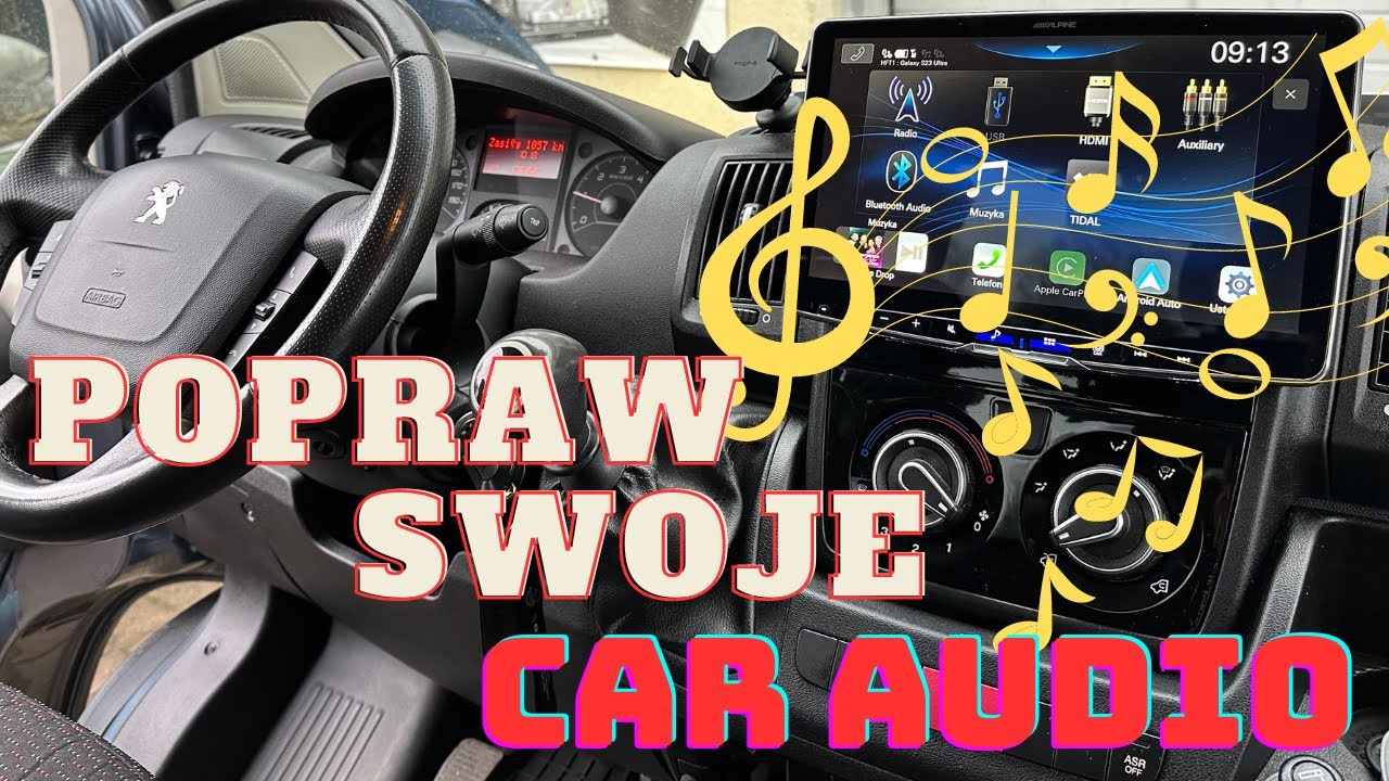 Poprawa nagłośnienia w samochodzie (radio, głośniki samochodowe, wzmacniacz, subwoofer - Focal)