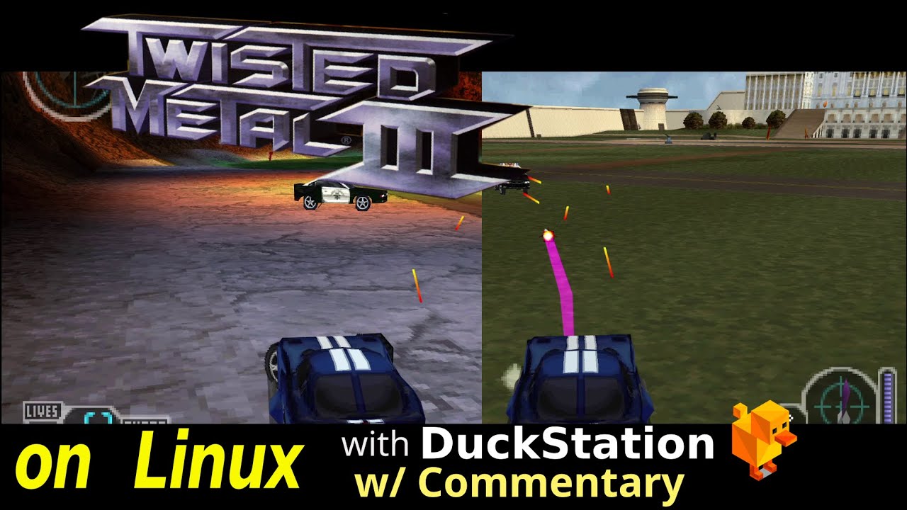 Twisted Metal 3 via Duckstation on Linux -w/Commentary