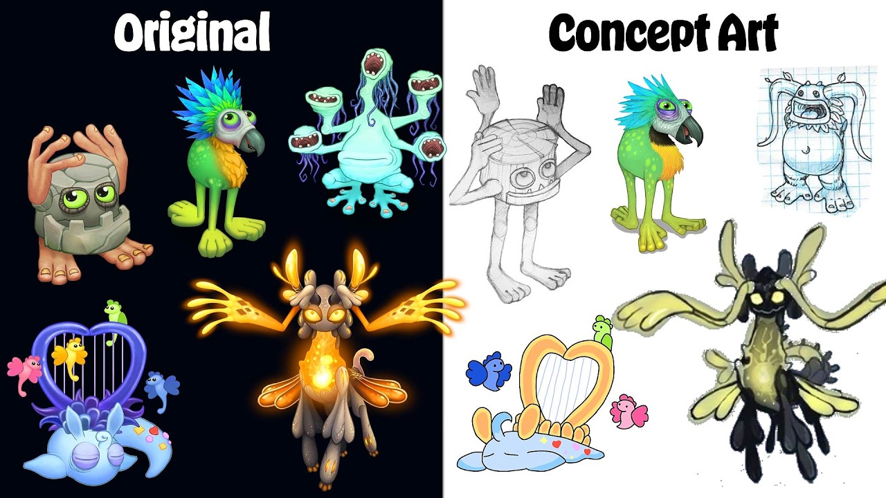All Concept Arts of My Singing Monsters | Sounds And Animations | MSM