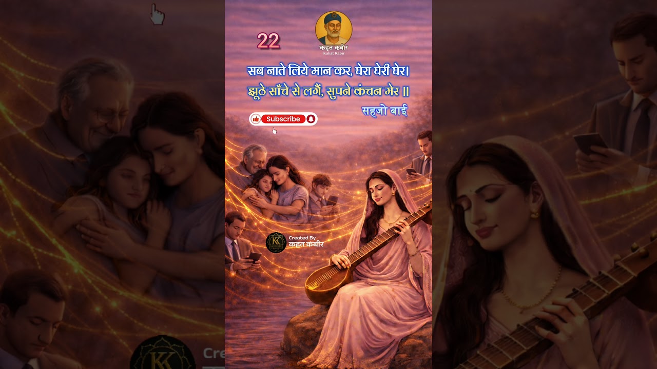 सब नाते झूठे | Sehjo Bai ke dohe | By Kahat Kabir #santvani #sehjobaibhajan #indiansaints #viral