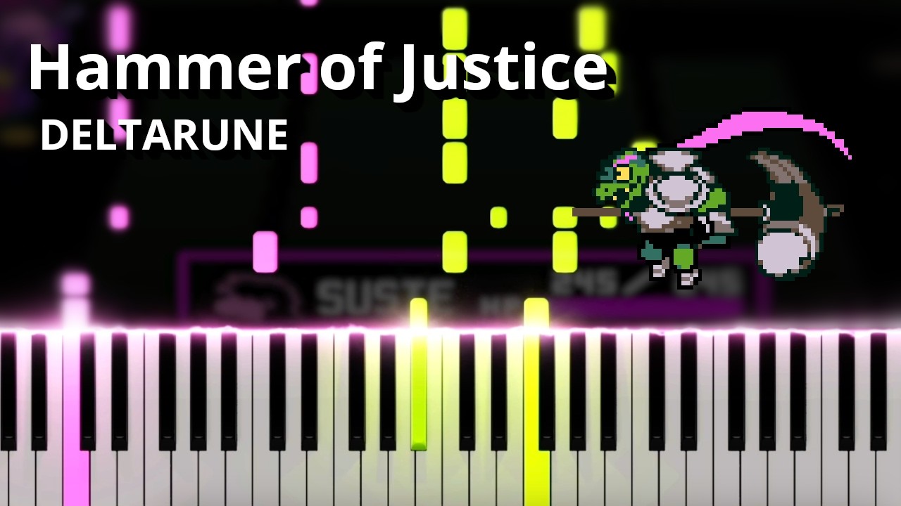 Hammer of Justice - DELTARUNE OST (Piano Tutorial)