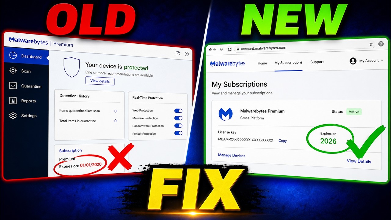 How to Activate Malwarebytes | How to Fix Wrong Expiration Date in Malwarebytes
